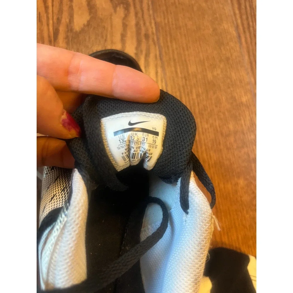 Nike Vapor Ultrafly 2 Keystone Kids Baseball Cleats Black White 13C AO7171-111